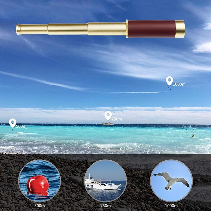 MOONN 25x30 retro pirátský monokulární dalekohled Nářadí na dalekohled Vodotěsný kapesní mini přenosný binokulární dalekohled pro sledování her Cestování Turistika Lov