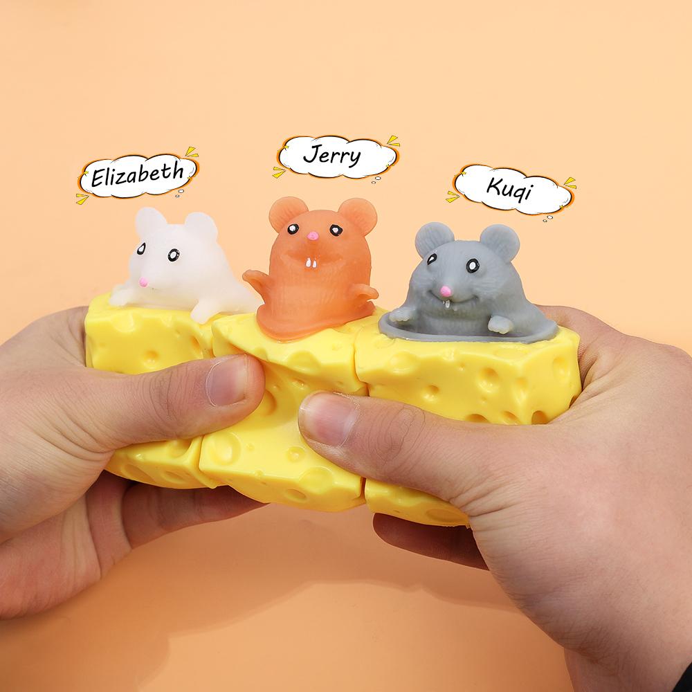 

Cheese Mouse Cup Squeeze Toys Kids Cute Cartoon Relief Toys Children Sensory Fidget Toy Pinching Toy Fidget Toys Gift For Friend