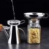 Stainless Steel Wide Mouth Funnel Set for Jars and Cans - Ideal for Liquids and Spices