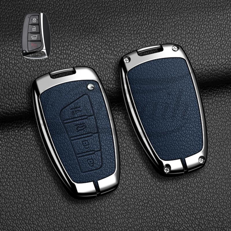 

Car Key Case Holder Cover Shell For Hyundai Grand Santa Fe 3 DM Ix45 Ix35 Genesis DH Grandeur Azera HG Equus Accessories