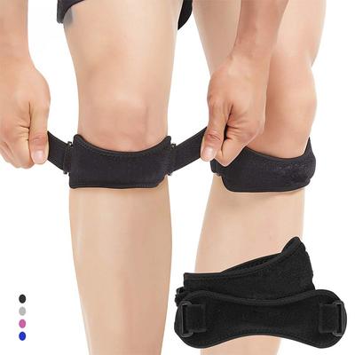 1 paio di cinturini per ginocchio con tendine rotuleo, tutore di supporto per alleviare il dolore al ginocchio, escursionismo, calcio, basket, corsa, ginocchio del saltatore, tennis e squat