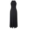 Women Summer High Slit Maxi Dress Halter Sleeveless Long Dress