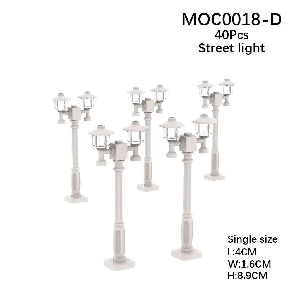 5 STÜCKE Stadtampel Baustein MOC DIY Spielzeug Zusammenbau Straßenlampe Möbel Sitz Sofa Bett Telefon Bücherregal Aquarium K20