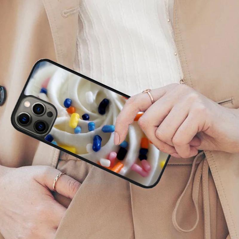 

Кекс Зефир Глазурь Шарики Магнитный Чехол Для Телефона ДЛЯ APPLE iPhone 17 Air 16 14 13 12 Pro Max 15 Plus Беспроводная Крышка MagSafe iPhone 14