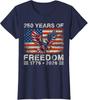 250th US Independence Day - 250 Years of Freedom Gift Ladies' Crewneck T-Shirt