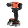 Perceuse visseuse sans fil 18V + 2 batteries 2Ah + chargeur - BLACK&amp;DECKER - BCD382D2XK-QW - Avec mallette de transport