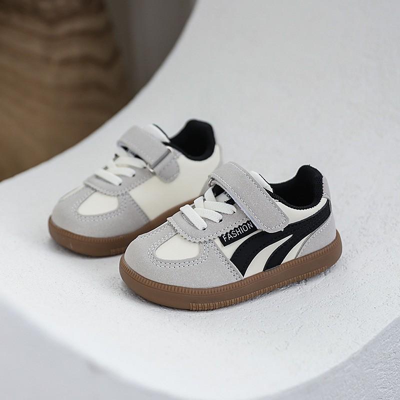 Toddler Kids Slip Resistant Casual Sneakers Boys Girls Low Top Soft Sole Rubber Shoes