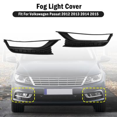 2 Peças Tampa Frontal Colmeia para Luz de Nevoeiro de Condução compatível com VW Passat 2012-2015 Preto