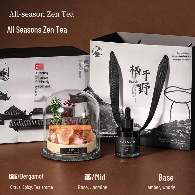 Flameless Aromatherapy Crystal Stone Gift Box - Long-lasting Indoor Fragrance Deodorizer