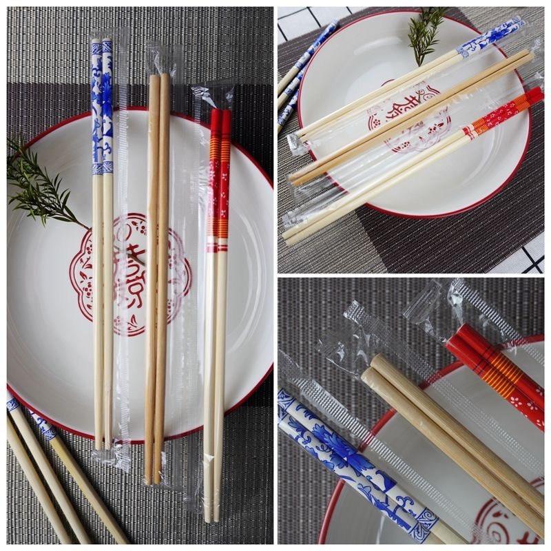 Convenient Hygienic Individually Packaged Bamboo Chopsticks for Takeaway & Fast Food Use