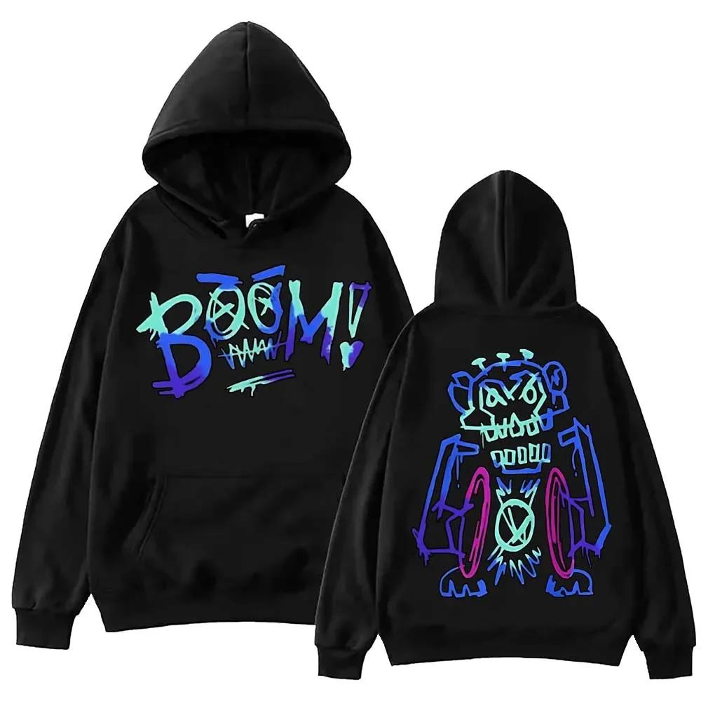 Anime Arcane Jinx Graffiti Hoodie Harajuku Hip Hop Pullover Tops Sweatshirt Fans Gift Graphic Hoodies Unisex Fleece Sweatshirts