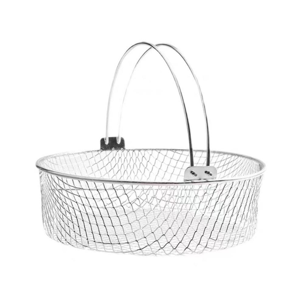 

с ручками Корзина для аэрофритюрницы Нержавеющая сталь Форма для выпечки Сковорода Прочная Тарелка для пиццы Блюдо Кухня Round