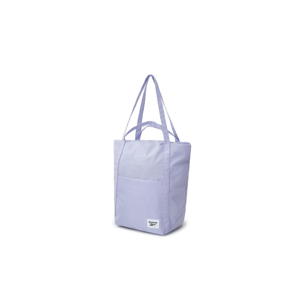 New Reebok Fabric Tote Bag, Shopping Bag, Shoulder Bag, Handbag Unisex Light Purple/Black RB240081M-709