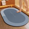 Cross-Border Minimalist Non-Slip Diatomaceous Earth Bath Mat - Quick-Drying, Water-Absorbent, Wear-Resistant Toilet Entrance Doormat
