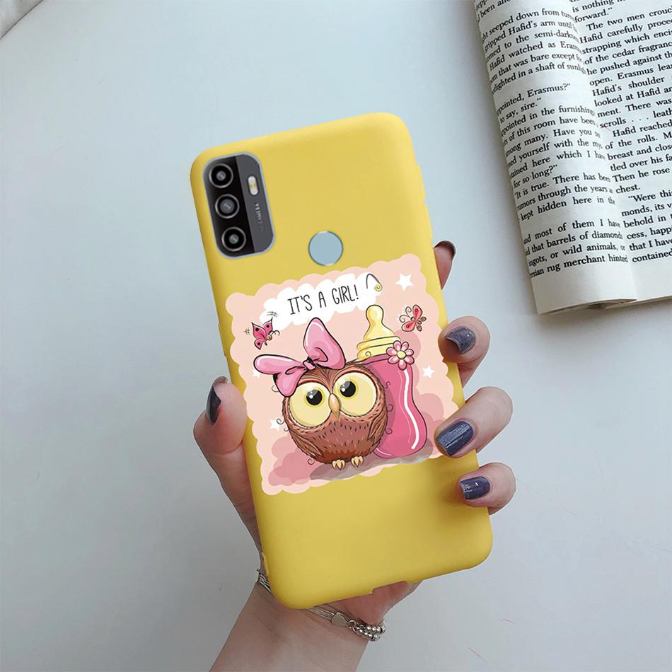 For OPPO A53S 2020 Case Cartoon Coque Heart Painted Silicone Phone Back Cover For oppo a53s A 53s A53 s oppoa53 2020 Shell Case