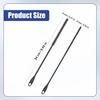 2pcs Silicone Straw Brushes, 6mm+8mm Reble Hanging Straw Cleaner Brush Extra Long Straw Cleaning Brush Bendable Crevice Brush Pipe Cleaners for Glass