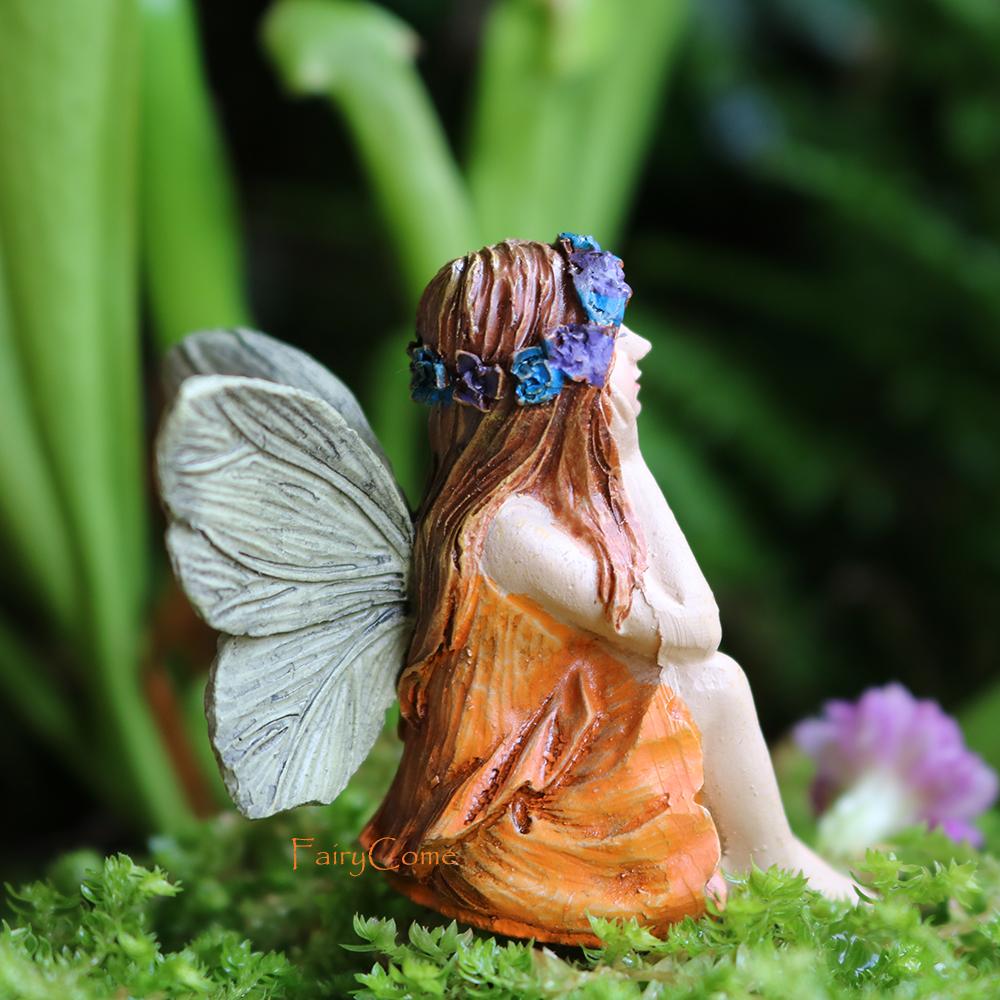 6pcs/lot Tinker Bell PVC Figure Dolls Garden Fairies Figurines Mini Fairy Statue Figure Fairy Garden Ornaments Decorations