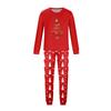 Print Cute Family Set Pajamas, Home Clothes, Family Set Long Sleeve Top Pants Set