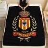 Coperta in Flanella Stampata KV Mechelen, morbida coperta per camera da letto e divano, lavabile, merchandising per tifosi di calcio, ottimo regalo.