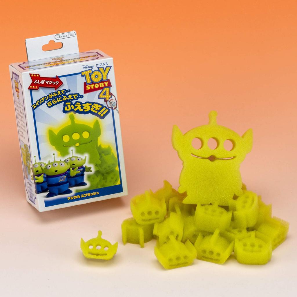Tenyo Magic Trick: Magical Splash - Mickey-Shaped Sponge Spreads In Your Hand Disney Toy Story 4 Alien Trick for Beginners, Ages 6 and Up