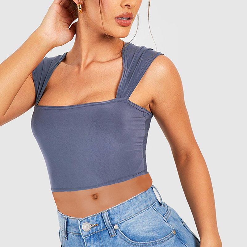 Women's Sexy Slim Fit Navel-baring Suspender Sleeveless Vest