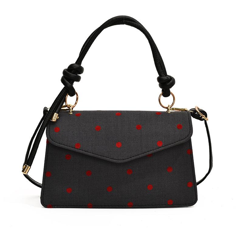 Polka dot bag women's 2025 new ins trendy fashion small square bag high value shoulder bag