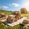 DO-IT-YOURSELF Wooden Truck Miniature Kit 3D P High Quality Durable Design Safe for Children Uzzle Imaginative Holiday Birthday Present Toy