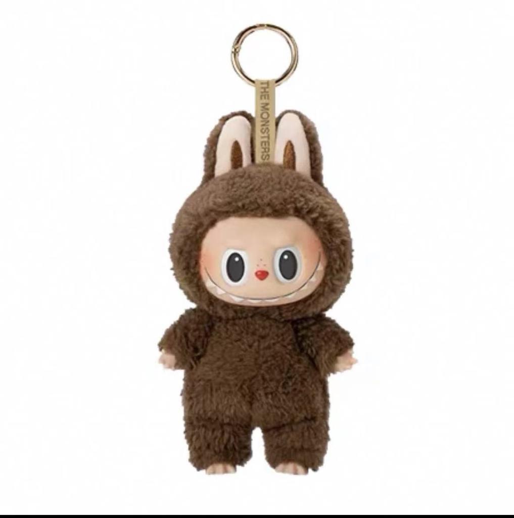 Mini carino Labubu The Monsters Dolls Cardiac Macarone Kawai Guess Bag Figure Model Bag Portachiavi Decor Replica per regalo di Natale