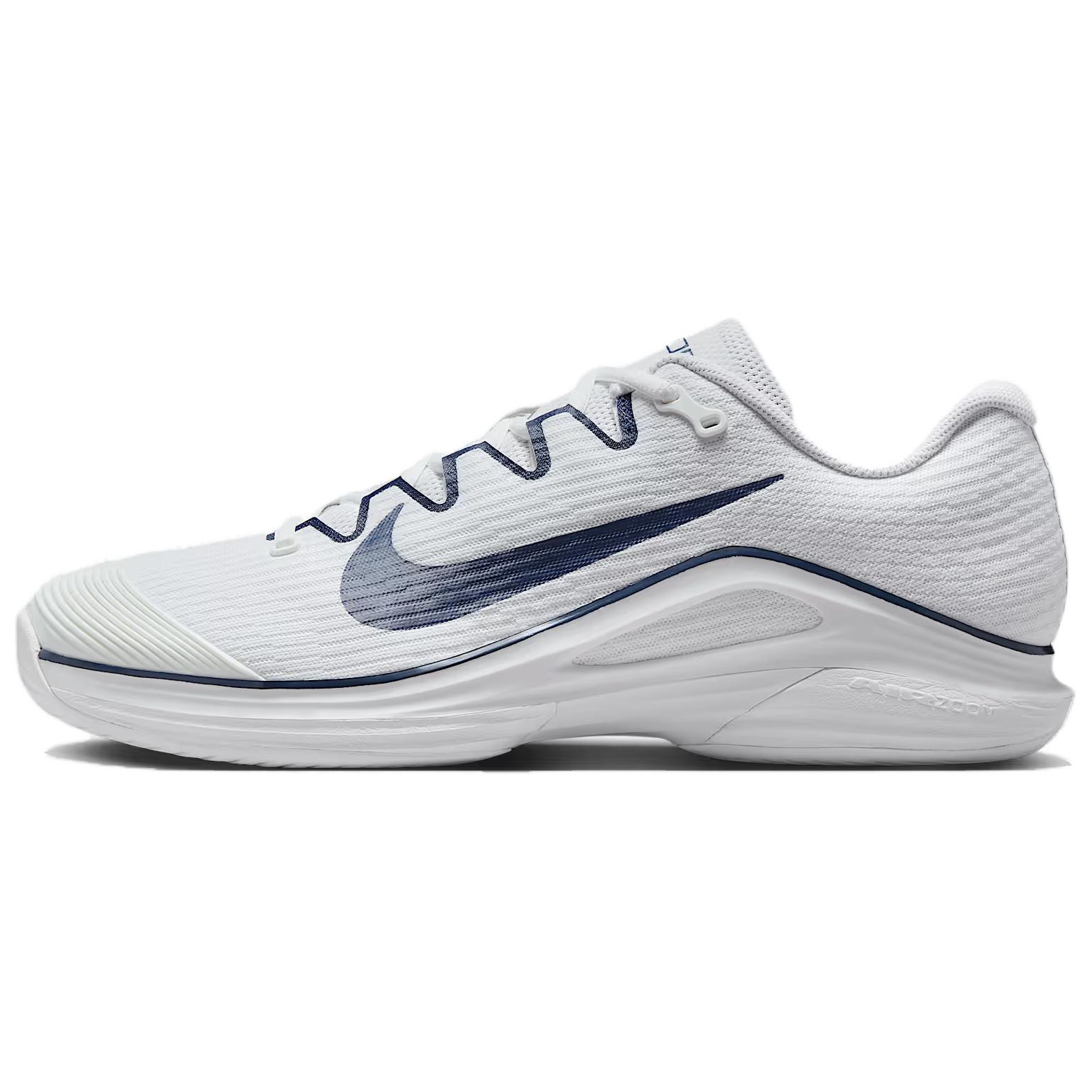 

Nike Court Air Zoom Vapor 12 HC Белые Полуночно-синие Мужские Кроссовки IB7168-100 40