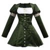 Mittelalterliches Kleid Renaissance Vintage Kleid Halloween Hof Gotisch Quadratischer Ausschnitt Damenkleid