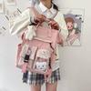 2025 Rucksack Damen Bonbonfarbe Laptop-Rucksäcke Niedliche Kawaii High-School-Taschen für Teenager-Mädchen Japanisches Reise-Camping-Rucksäcke