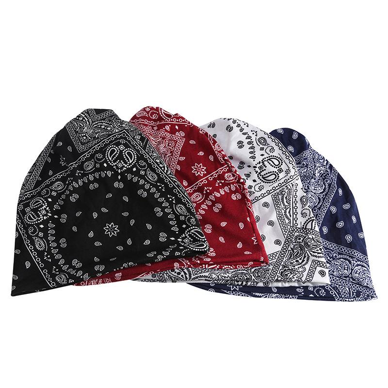 Cashew Flower PrintedSkullies Scarf Hat Dual-Use Beanies For Women Men Wind Resistant Ear Protection Hip-Hop Caps