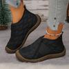 Women's high-top cotton shoes, soft-soled, anti-slip, fleece, thickened, lightweight, one-foot casual and warm cotton boots