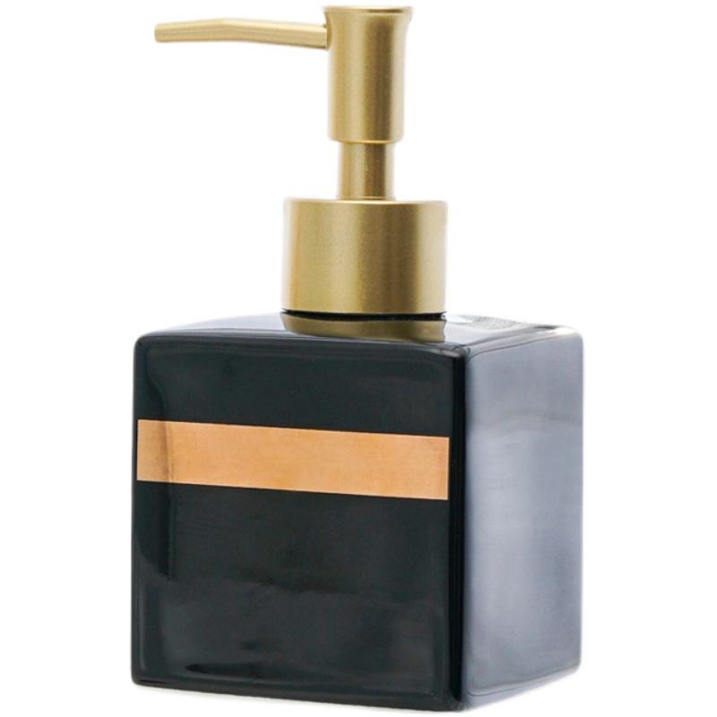 Bathroom Hand Sanitizer Soap Dispenser Gold Press Ceramic Lotion Bottle Hand Sanitizer Dispenser Bottle Bathroom Accessories