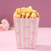 10 Pcs Bow Paper Popcorn Boxes With Bow Pattern Pop Favors Box Baby Shower Party Treat Favors Table Supplies Wedding Decoration