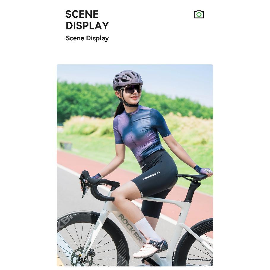 ROCKBROS Summer Women Bicycle Shorts 3D Pad Shockproof Breathable Quick Dry Sport Bike Tights MTB Road Cycling Shorts Pants