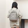 Lightweight Backpack Women's Large Capacity Commuter Travel Bag Corduroy Student Schoolbag