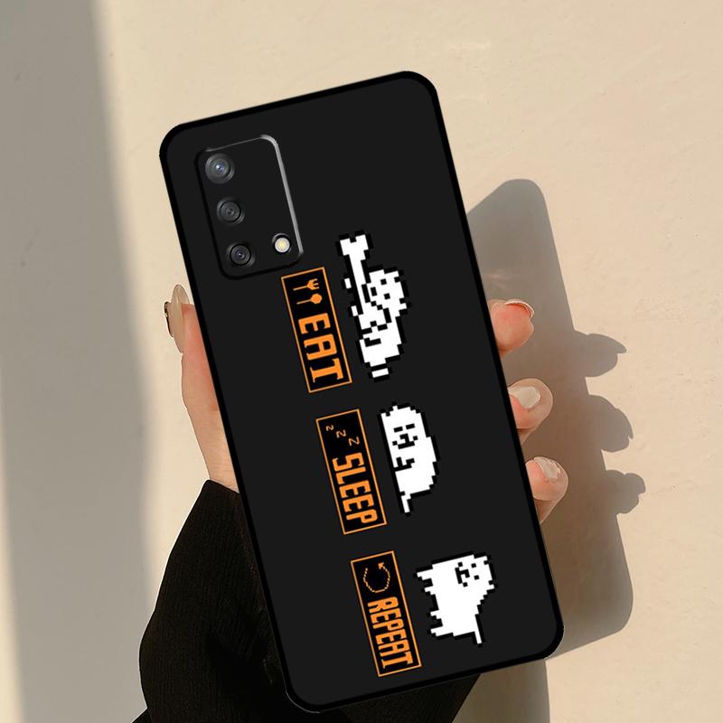 Undertale Annoying Dog Case For OPPO A17 A16 A15 A57 A77 A96 A93 A91 A53S A9 A5 A31 A53 A52 A72 A94 A54 A74 Coque