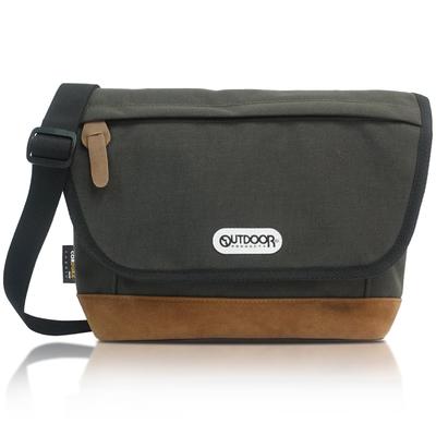 Outdoor Products Neo Classic Mini Flap Nylon Shoulder Mini Messenger Cordura and Suede Synthetic Charcoal Gray Bag, Bag, Leather, 22469089,