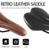 Retro Lederen racefietszadel Hol Zadel racefiets voor Fixed Gear/MTB/Weg Comfortabel Fietszadel Kussen Schokabsorberend