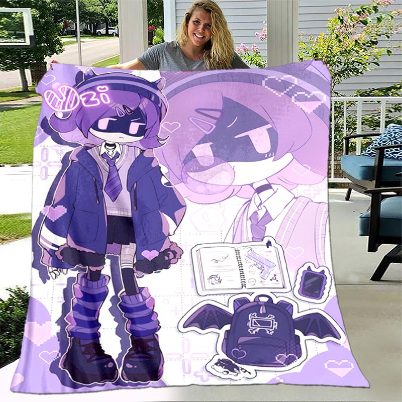 1pc Blanket Murder Drones Print Design, Lightweight Blanket for Sofa, Bed- Soft &Warm, Gift for All Seasons Like Christmas, Halloween