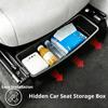 Car Under Seat Storage Tray Hidden Organiser Removable Storage Box Gadget Case Universal Tray Car Interior Accessories