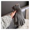 Knitted Candy Color Gloves with Fingers Exposed Fingers Touch Screen Imitating Hanharajuku Wind Protecting Wrists Autumn and Winter