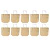 10Pcs Glossy Reusable Gift Bags Set Metallic Bling Design Non Woven Fabrics Tote Bulk with Handles for Holiday Parties