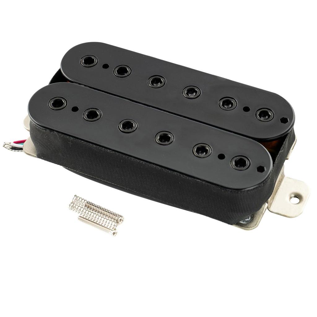 Musiclily Pro Alnico 5 Uncovered Adjustable Hexagonal Pole Humbucker Pickup for Neck PU Electric Black HH-HEXA Guitar,
