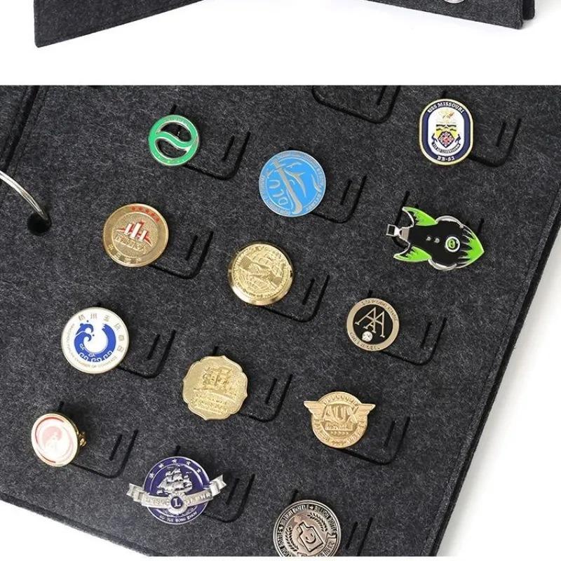 1pcs Felt Jewelry Display Book with Brooch Storage Bag Multi-Functional Earring Necklace Display Board Brooch Storage Box