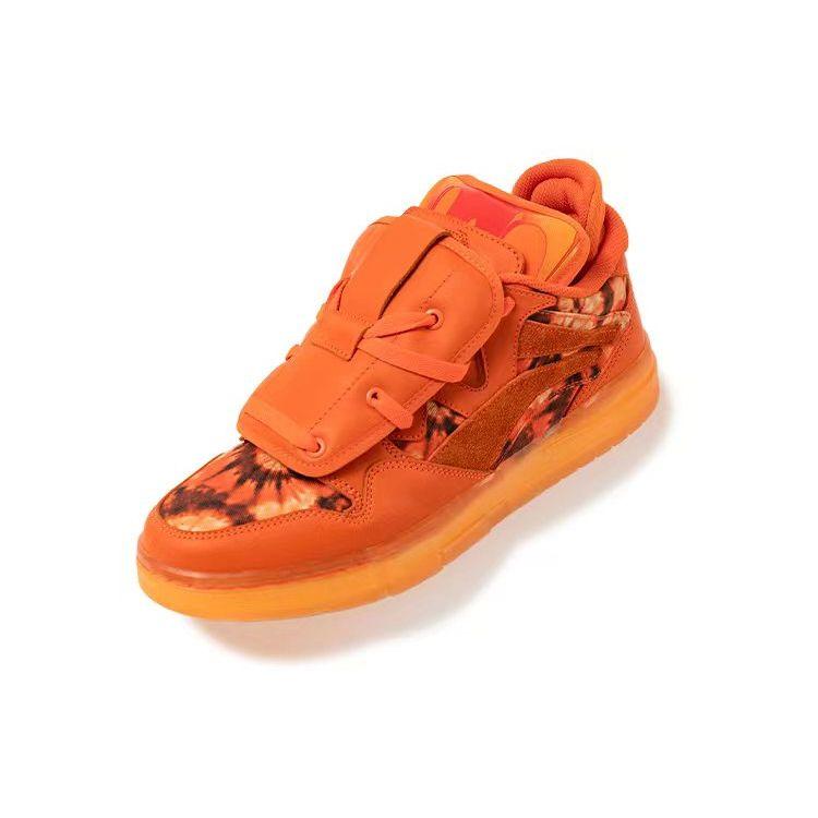 Li Ning Burnin X  Wei Wu Low Top Skate Shoes Women Sneakers Orange AECR124-1