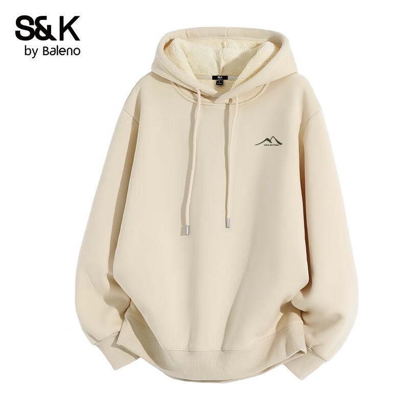 

Baleno Men s S&K Series Winter Thickened Lamb Wool Hooded Sweatshirt 5XL