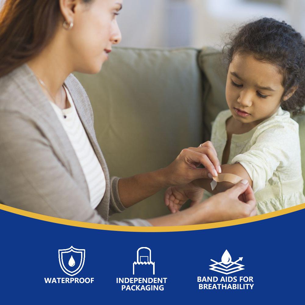 Sumifun 50/100 Pcs Wound Dressing Tape Flexible Breathable Strips Minor Cuts Burns Adhesive Pads Care Supplies Household First Aid