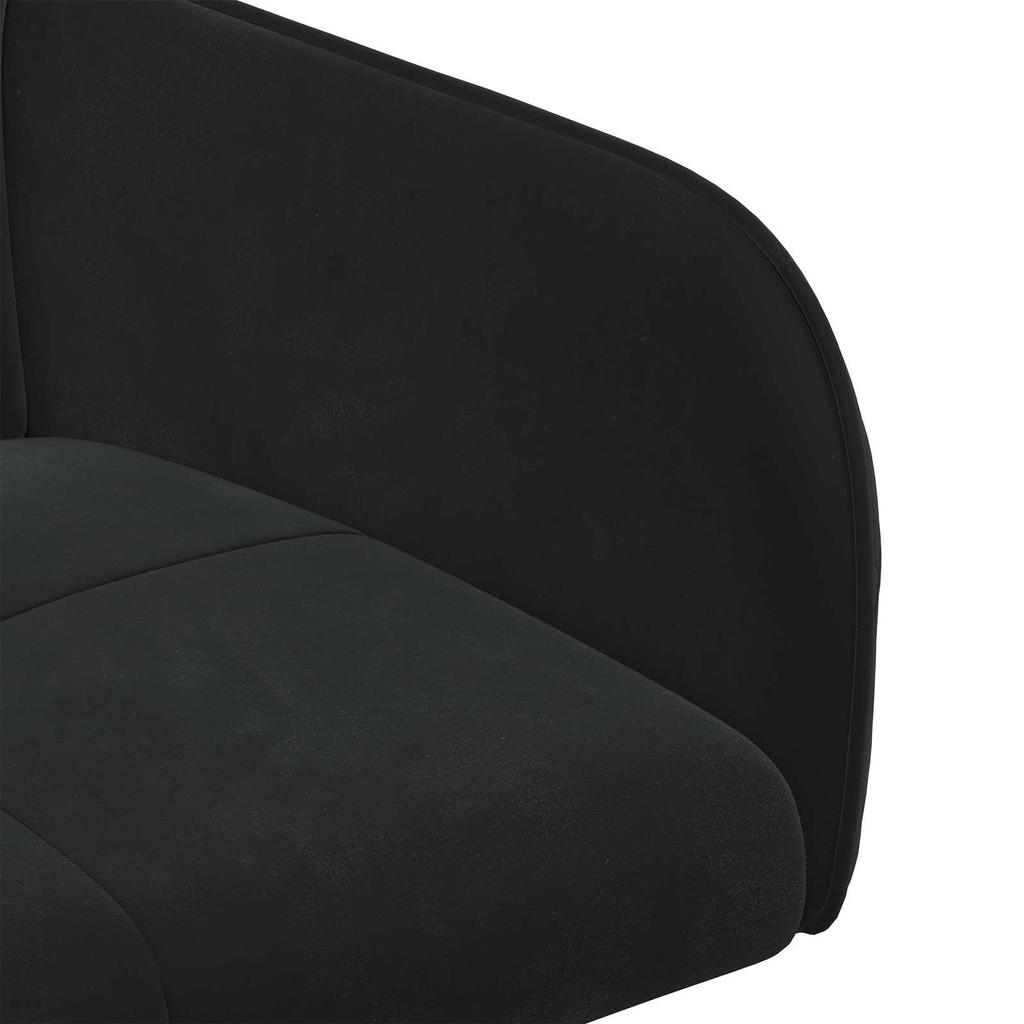 Dining Chairs 2 Pcs Velvet Black 59 X 56.5 X 86 Cm